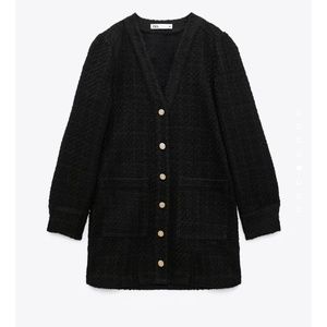 ZARA TEXTURED WEAVE DRESS